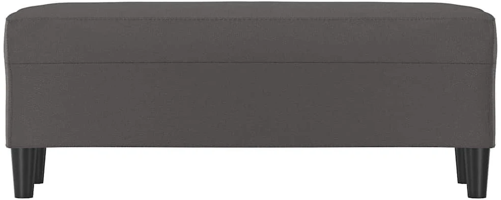 Suoliukas, pilkos spalvos, 100x35x41cm, dirbtinė oda