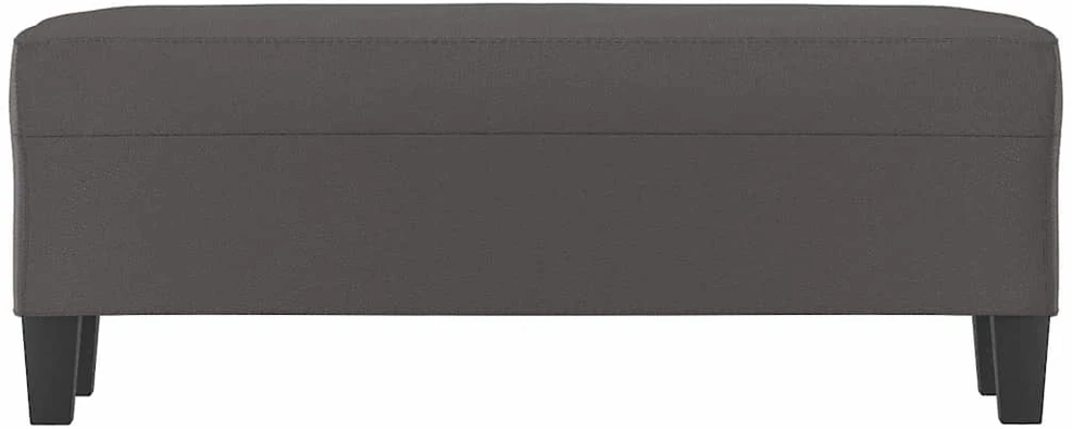 Suoliukas, pilkos spalvos, 100x35x41cm, dirbtinė oda