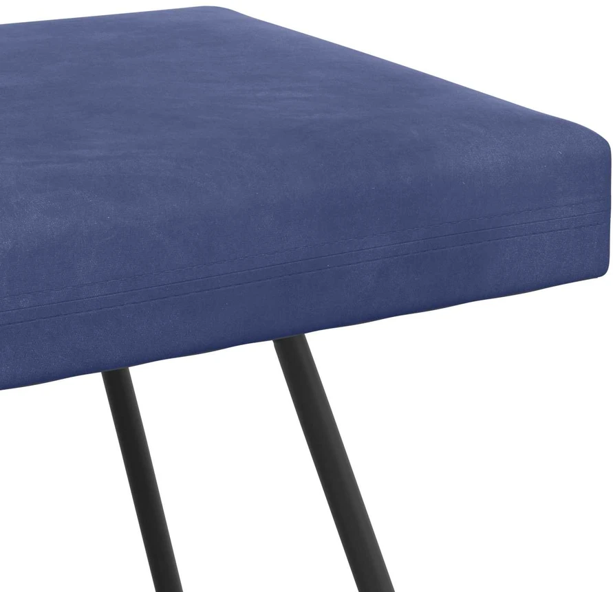 suoliukas Policijos mėlyna 110 x 40 x 45 cm Aksomas