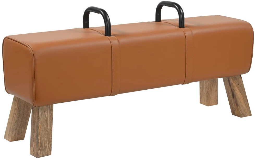 suoliukas Ruda 110 x 30 x 45 cm Tikra oda