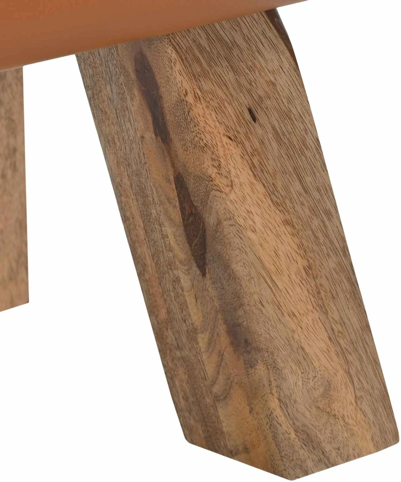 suoliukas Ruda 110 x 30 x 45 cm Tikra oda