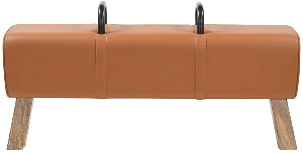 suoliukas Ruda 110 x 30 x 45 cm Tikra oda