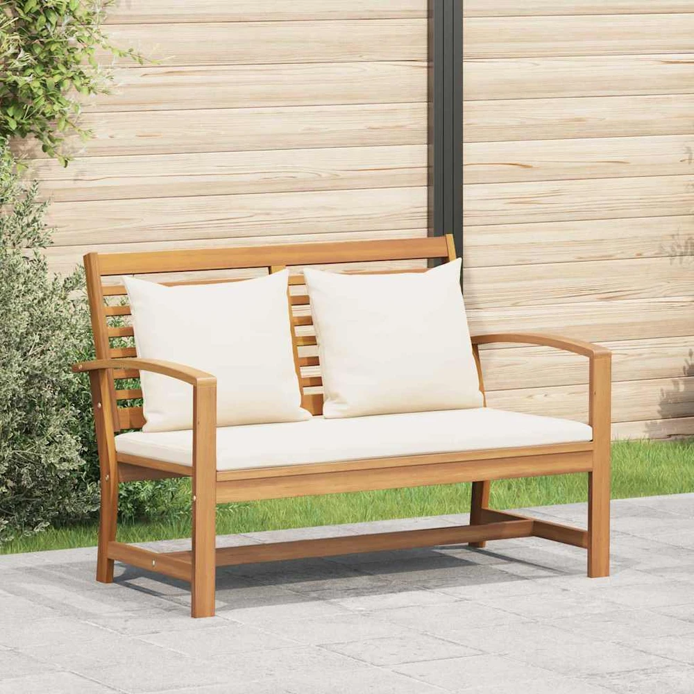 suoliukas Ruda ir grietinėlė 110 x 66 x 76 cm Kieto teka medžio