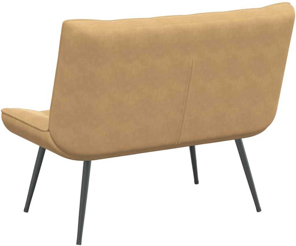 Fotelis Suoliukas, rudos spalvos, 110x74x84cm, aksomas
