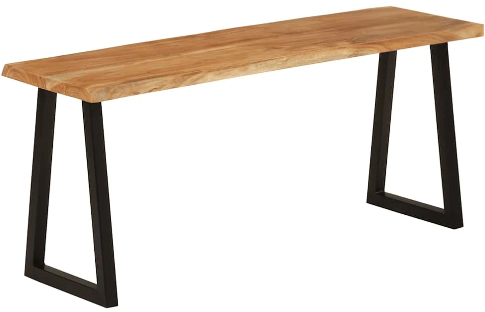 Suoliukas su gyvu kraštu, 105cm, akacijos medienos masyvas