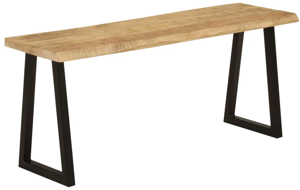 Suoliukas su gyvu kraštu, 105cm, mango medienos masyvas