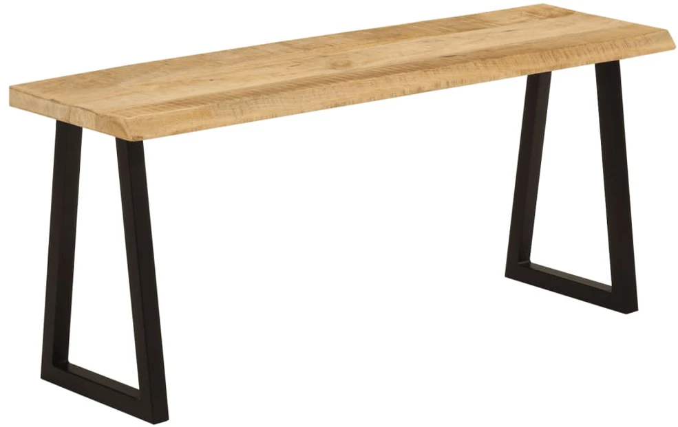 Suoliukas su gyvu kraštu, 105cm, mango medienos masyvas