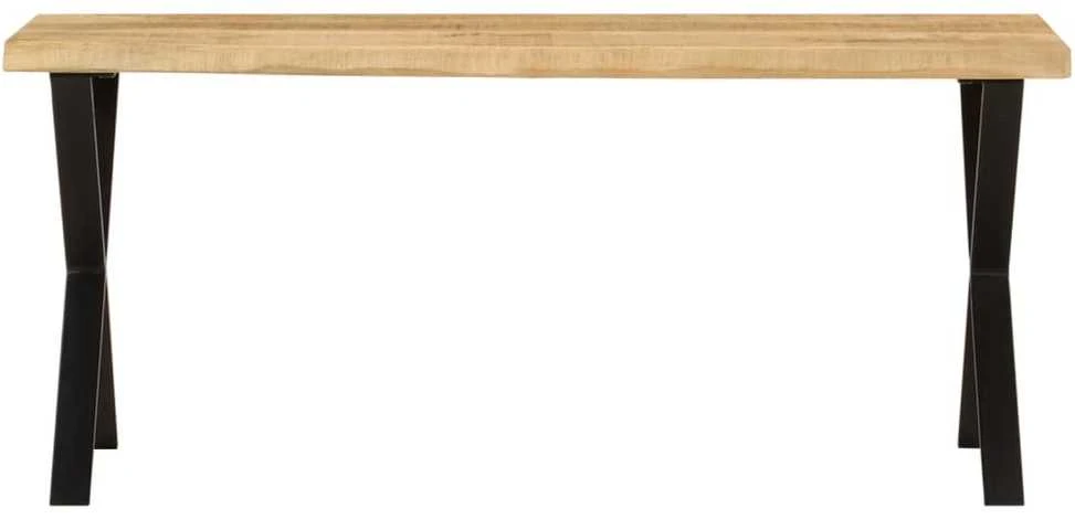 Suoliukas su gyvu kraštu, 105cm, mango medienos masyvas