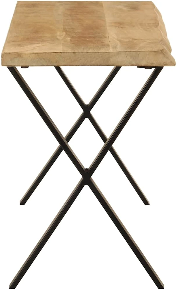Suoliukas su gyvu kraštu, 105cm, mango medienos masyvas