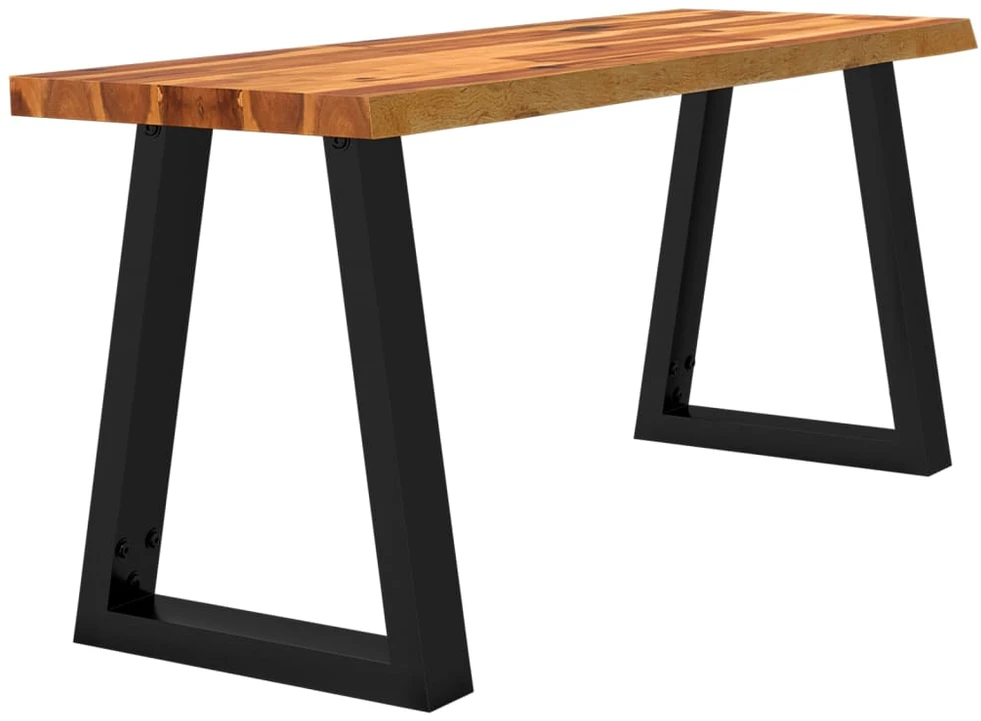 Suoliukas su gyvu kraštu, 110cm, akacijos medienos masyvas