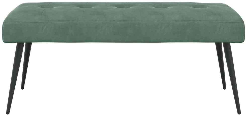 Suoliukas su mygtukų įsiuvais Jūrinė žalia 110 x 40 x 46 cm