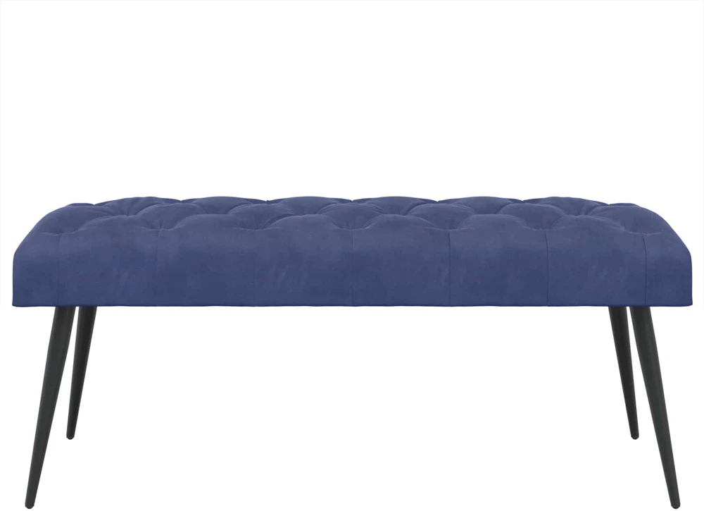 Suoliukas su mygtukų įsiuvais Policijos mėlyna 110 x 40 x 46 cm