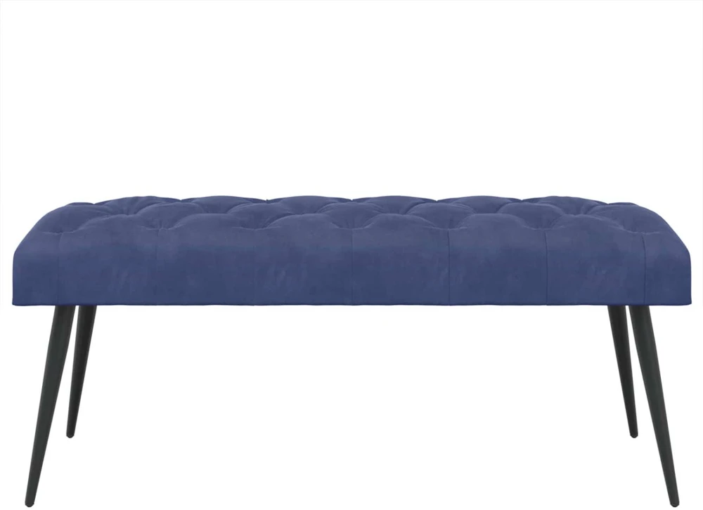 Suoliukas su mygtukų įsiuvais Policijos mėlyna 110 x 40 x 46 cm