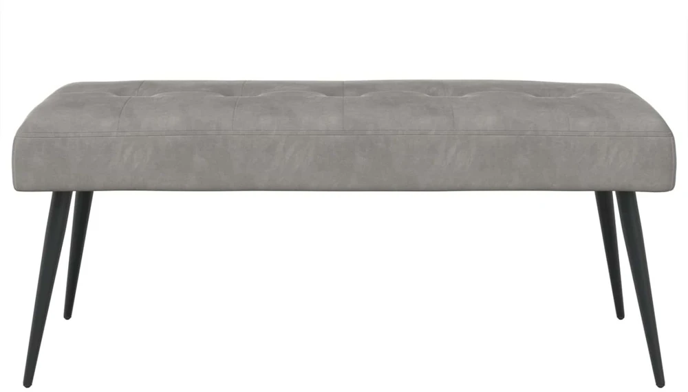Suoliukas su mygtukų įsiuvais Šviesiai pilka 110 x 40 x 46 cm