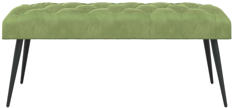 Suoliukas su mygtukų įsiuvais Šviesiai žalia 110 x 40 x 46 cm