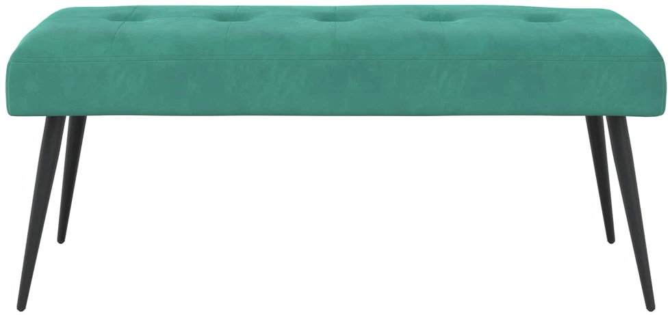 Suoliukas su mygtukų įsiuvais Turkio 110 x 40 x 46 cm Aksomas