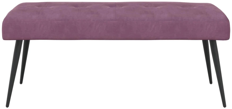 Suoliukas su mygtukų įsiuvais Violetinė 110 x 40 x 46 cm