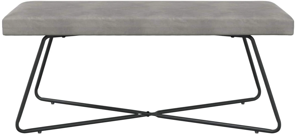 suoliukas Šviesiai pilka 110 x 40 x 45 cm Aksomas