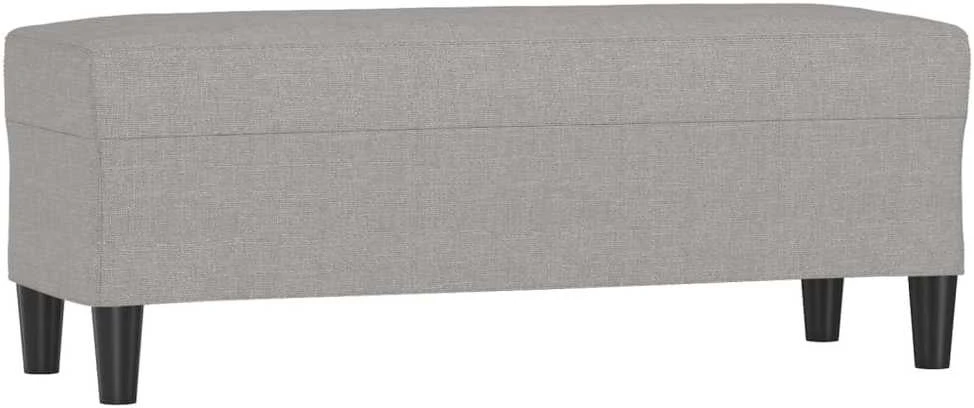 Suoliukas, šviesiai pilkos spalvos, 100x35x41cm, audinys