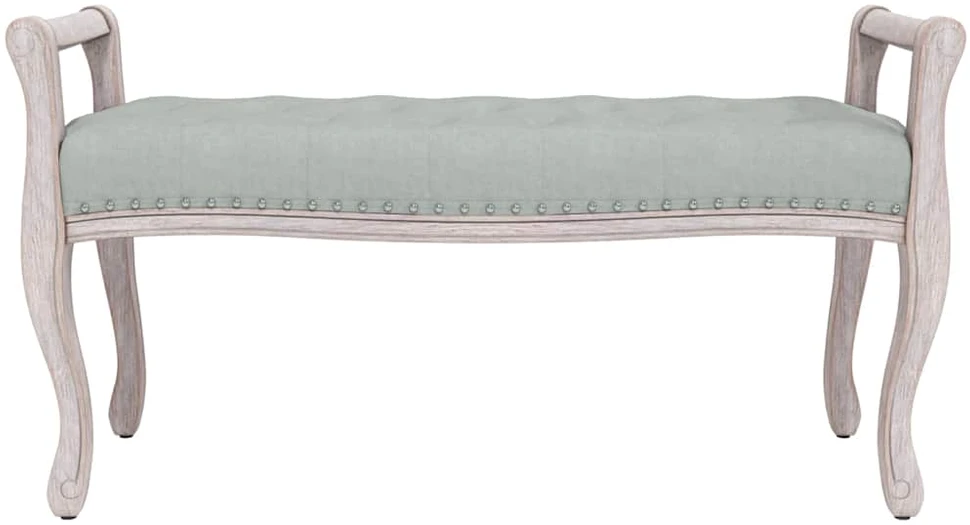 Suoliukas, šviesiai pilkos spalvos, 110x45x60cm, aksomas