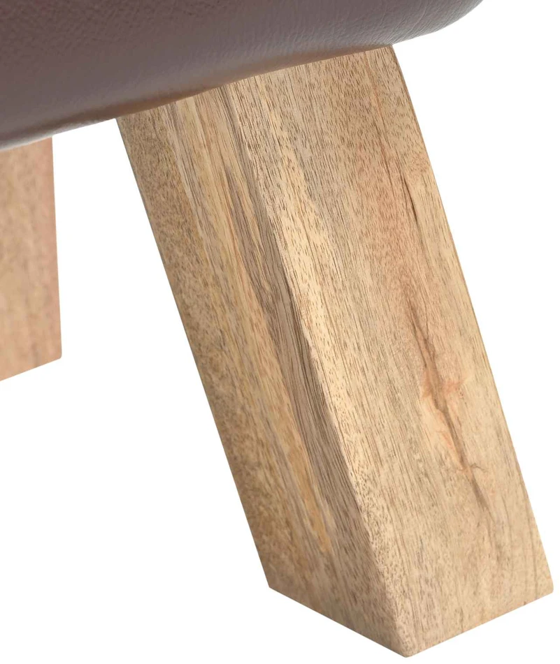 suoliukas Tamsiai rudas 110 x 30 x 45 cm Tikra oda