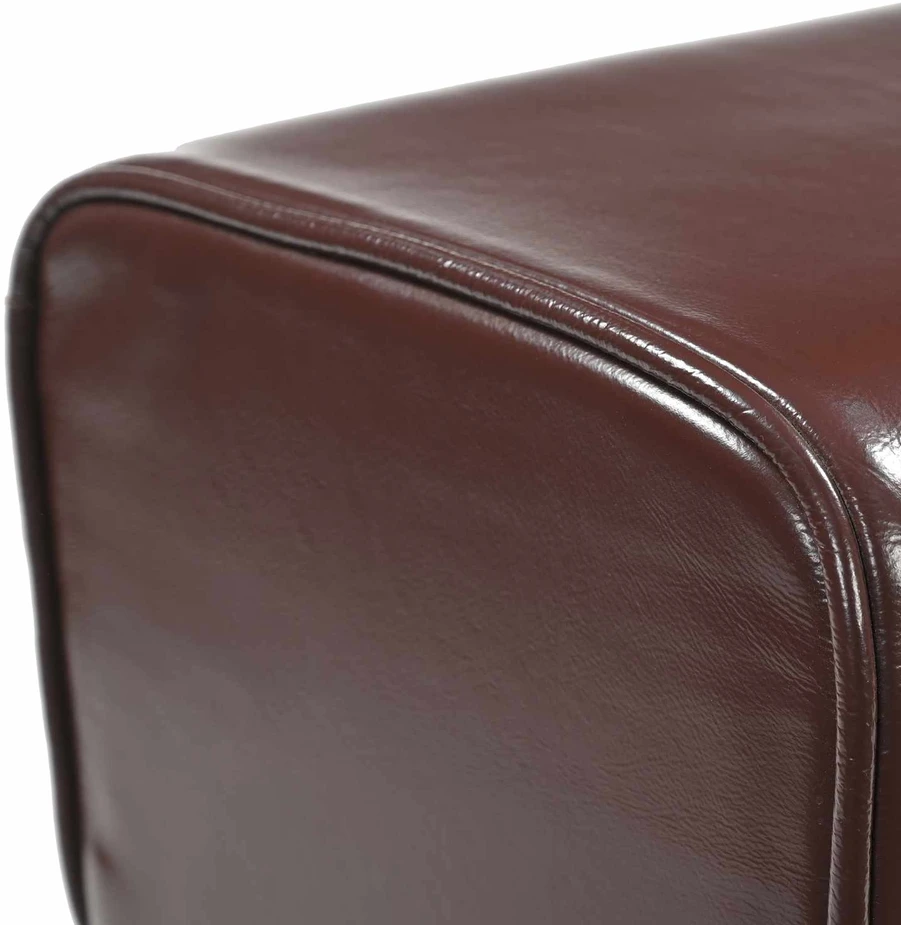 suoliukas Tamsiai rudas 110 x 30 x 45 cm Tikra oda