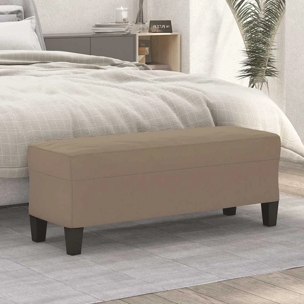 Suoliukas, taupe spalvos, 100x35x41cm, mikropluošto audinys