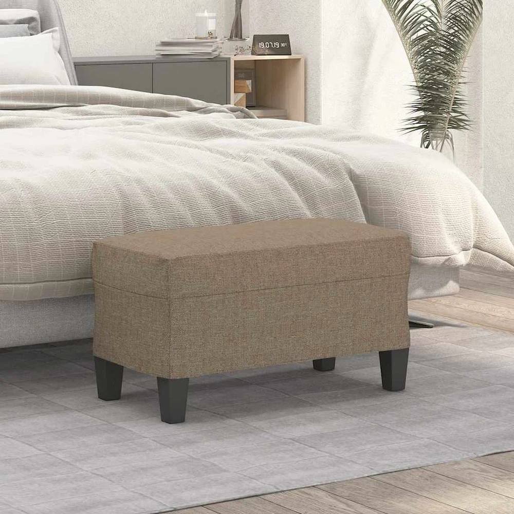 Suoliukas, taupe spalvos, 70x35x41cm, audinys