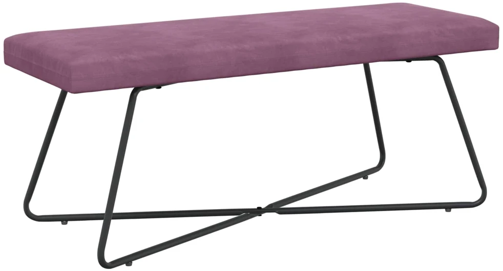 suoliukas Violetinė 110 x 40 x 45 cm Aksomas