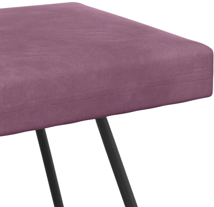 suoliukas Violetinė 110 x 40 x 45 cm Aksomas
