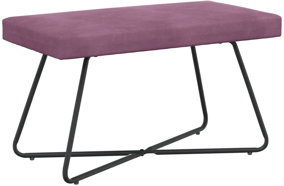 suoliukas Violetinė 80 x 40 x 45 cm Aksomas