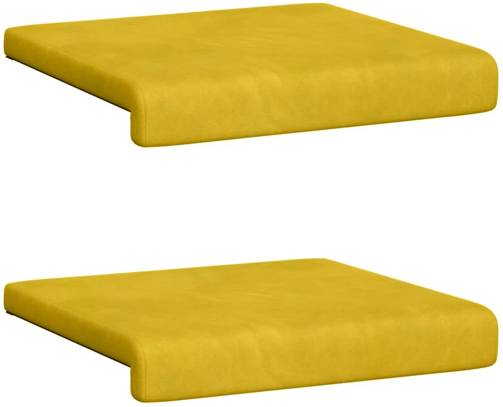 Suoliuko pagalvė 2 vnt. Aksomas Geltona Gylis 35 cm
