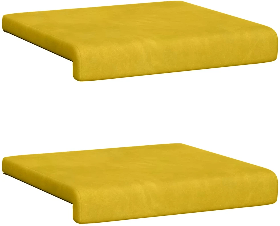 Suoliuko pagalvė 2 vnt. Aksomas Geltona Gylis 35 cm