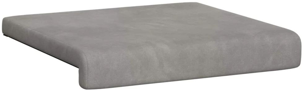 Suoliuko pagalvė 2 vnt. Aksomas Šviesiai pilka Gylis 35 cm