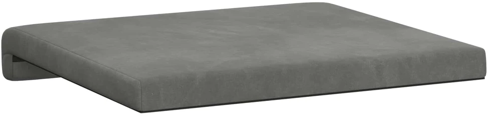 Suoliuko pagalvė 2 vnt. Aksomas Tamsiai pilka Gylis 35 cm