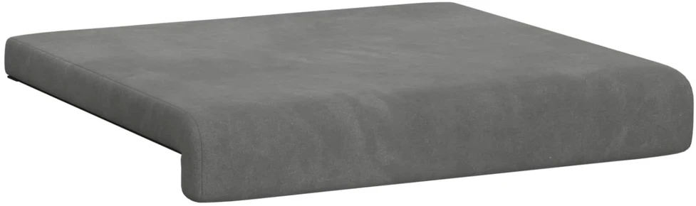 Suoliuko pagalvė 2 vnt. Aksomas Tamsiai pilka Gylis 35 cm