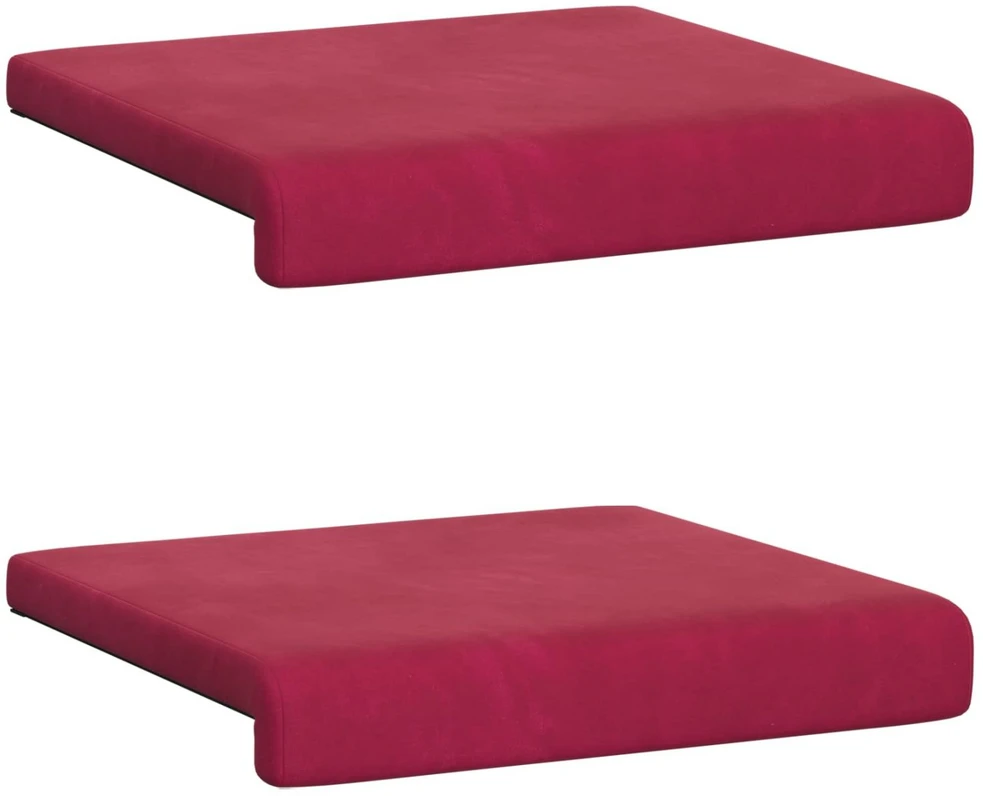 Suoliuko pagalvė 2 vnt. Aksomas Vyno raudona Gylis 35 cm