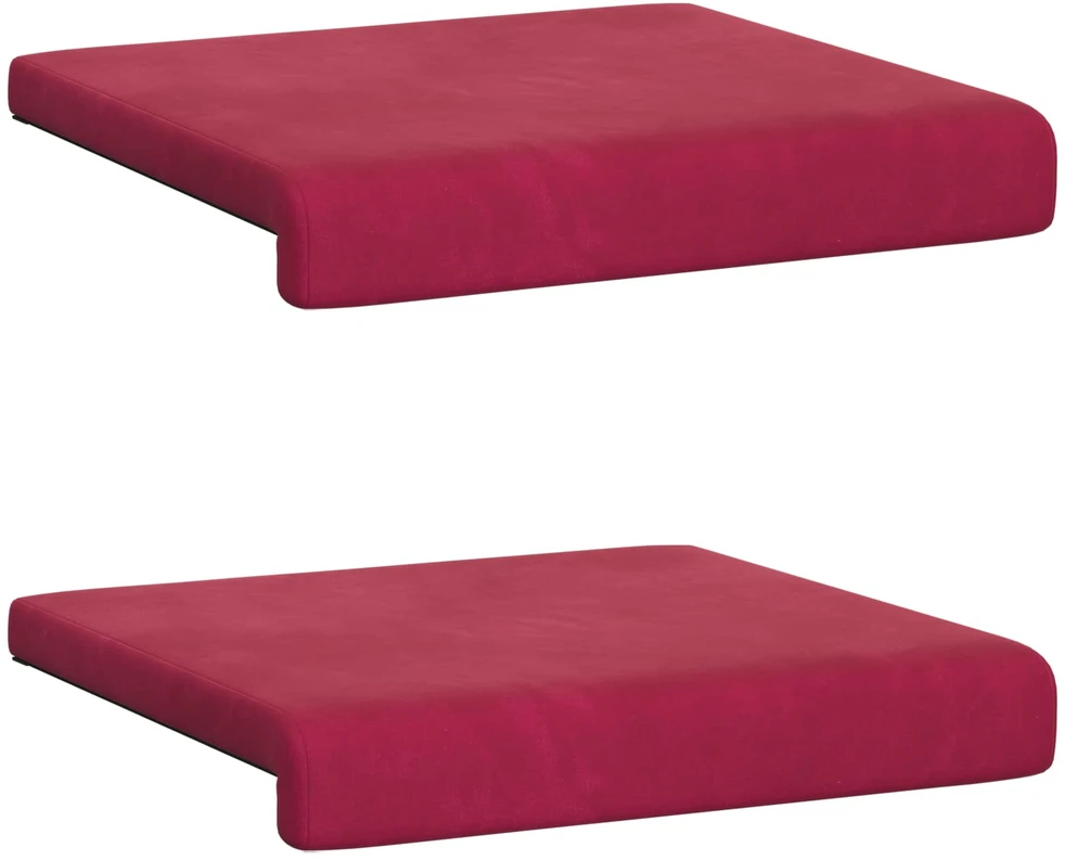 Suoliuko pagalvė 2 vnt. Aksomas Vyno raudona Gylis 35 cm