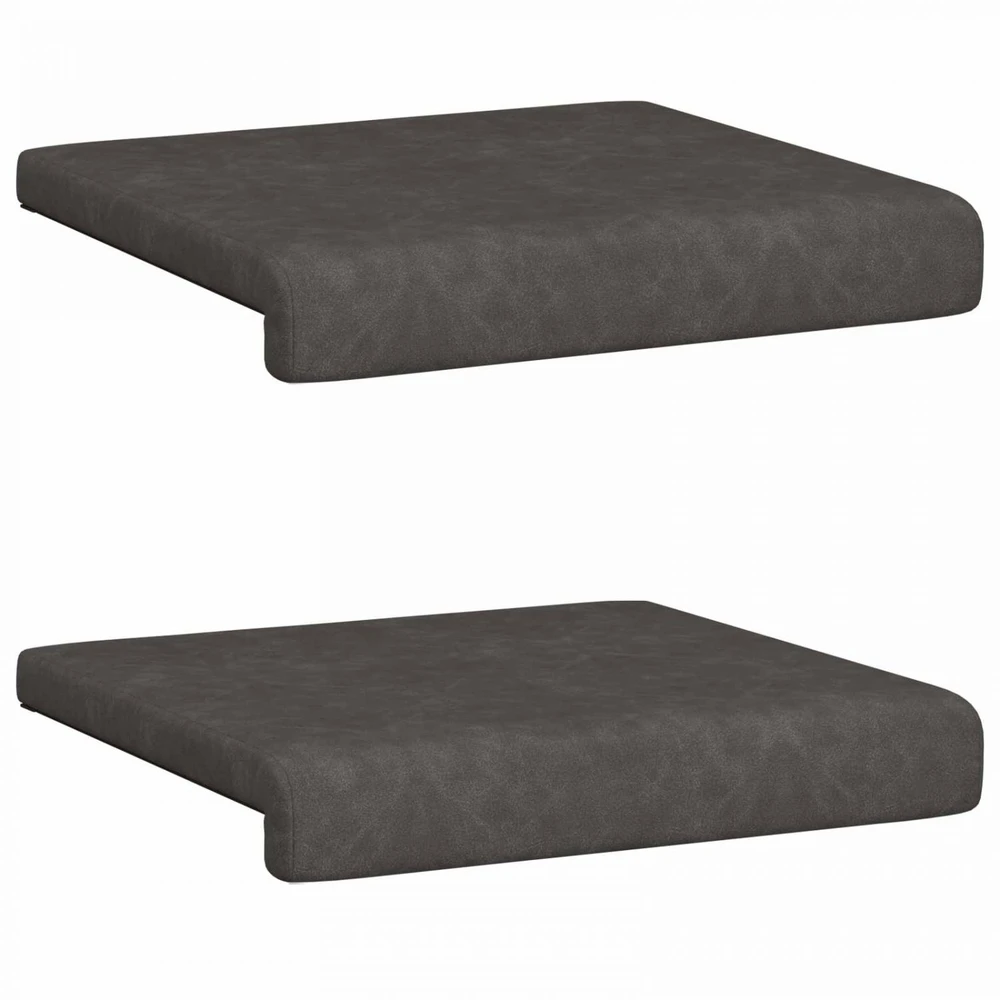 Suoliuko pagalvė 2 vnt. Dirbtinė oda Juoda Gylis 35 cm