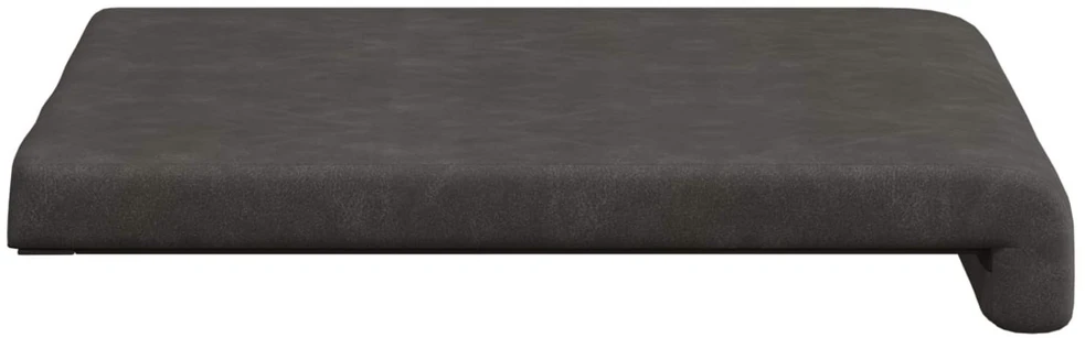 Suoliuko pagalvė 2 vnt. Dirbtinė oda Juoda Gylis 35 cm