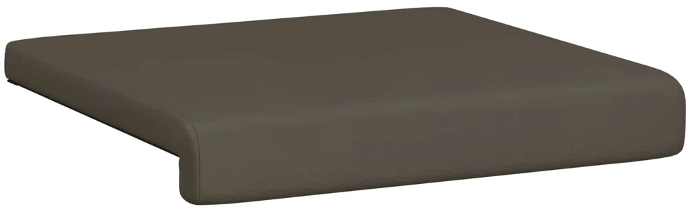 Suoliuko pagalvė 2 vnt. Dirbtinė oda Pilka Gylis 35 cm