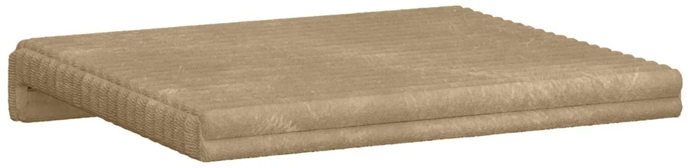 Suoliuko pagalvė 2 vnt. Pūkuota korduroja Taupe Gylis 35 cm