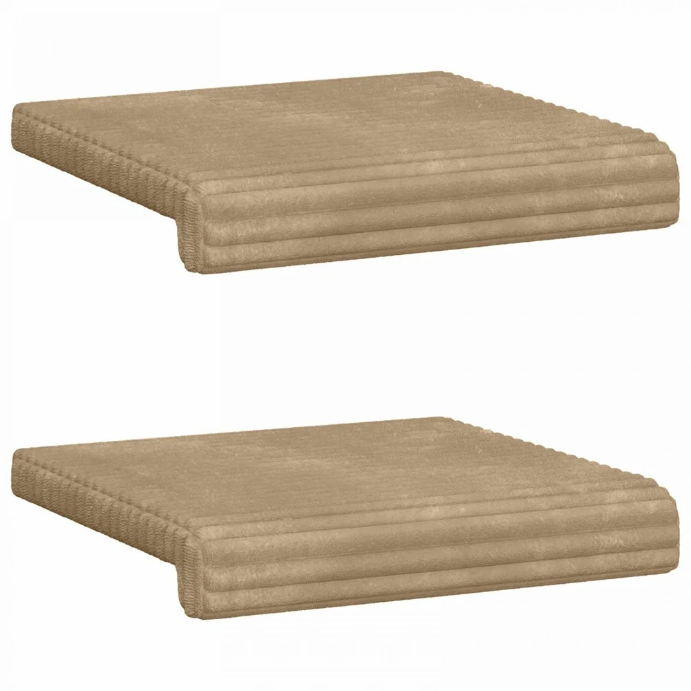 Suoliuko pagalvė 2 vnt. Pūkuota korduroja Taupe Gylis 35 cm