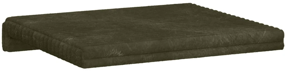 Suoliuko pagalvė 2 vnt. Pūkuota korduroja Žalia Gylis 35 cm