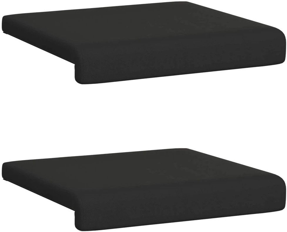 Suoliuko pagalvė 2 vnt. Tekstūruotas aksomas Juoda Gylis 35 cm