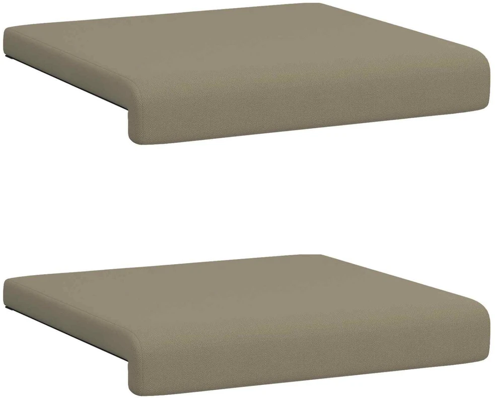 Suoliuko pagalvė 2 vnt. Tekstūruotas aksomas Chaki Gylis 35 cm