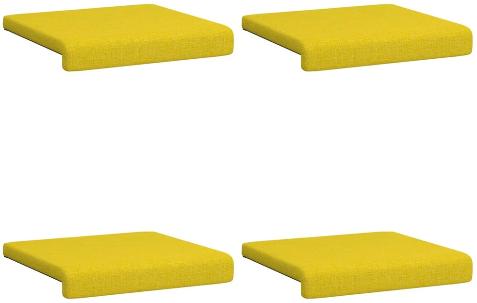 Suoliuko pagalvė 4 vnt. Audinys Šviesi geltona Gylis 35 cm