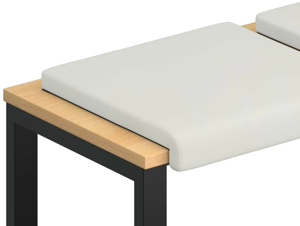 Suoliuko pagalvė 4 vnt. Dirbtinė oda Balta Gylis 35 cm
