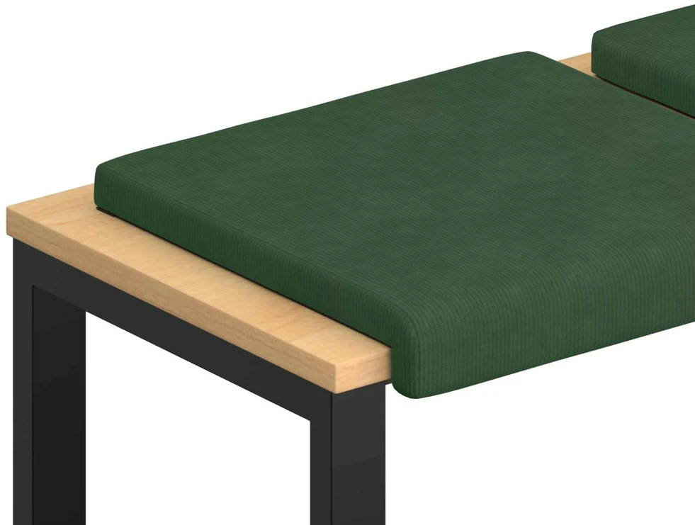 Suoliuko pagalvė 4 vnt. mančester Tamsiai žalia Gylis 35 cm