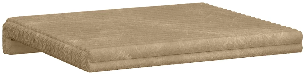 Suoliuko pagalvė 4 vnt. Pūkuota korduroja Taupe Gylis 35 cm